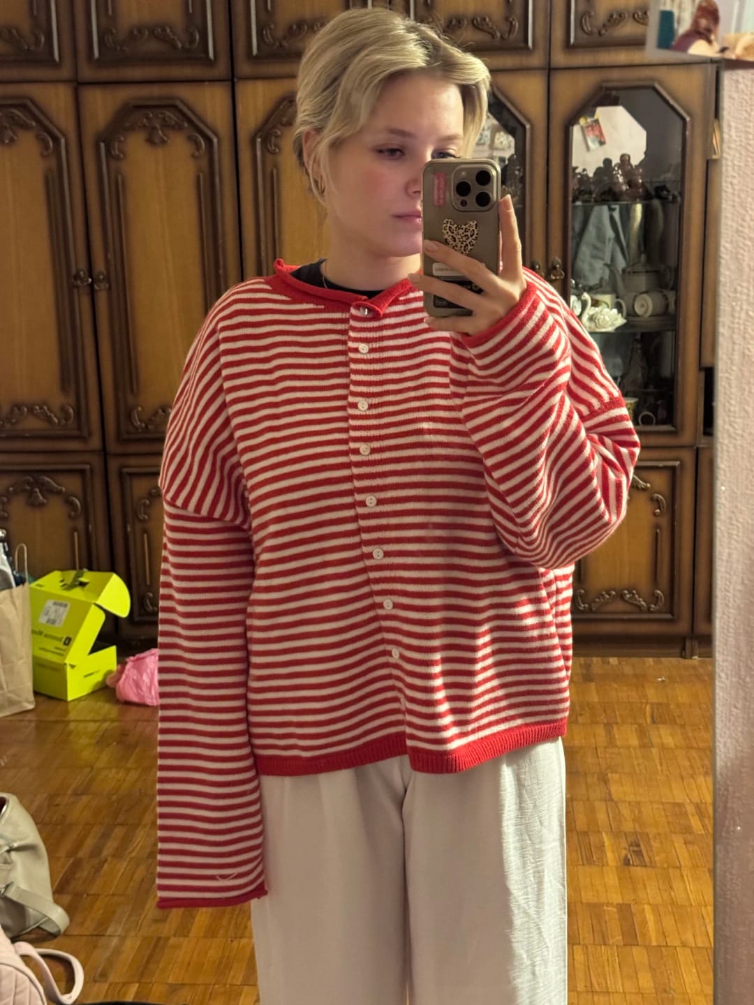 Customer photo review of Sofia Striped Cardigan
