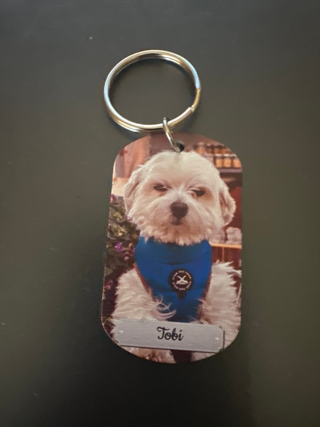 Customer photo review of Personalisierter Dog Tag Schlüsselanhänger - Doppeltes Foto