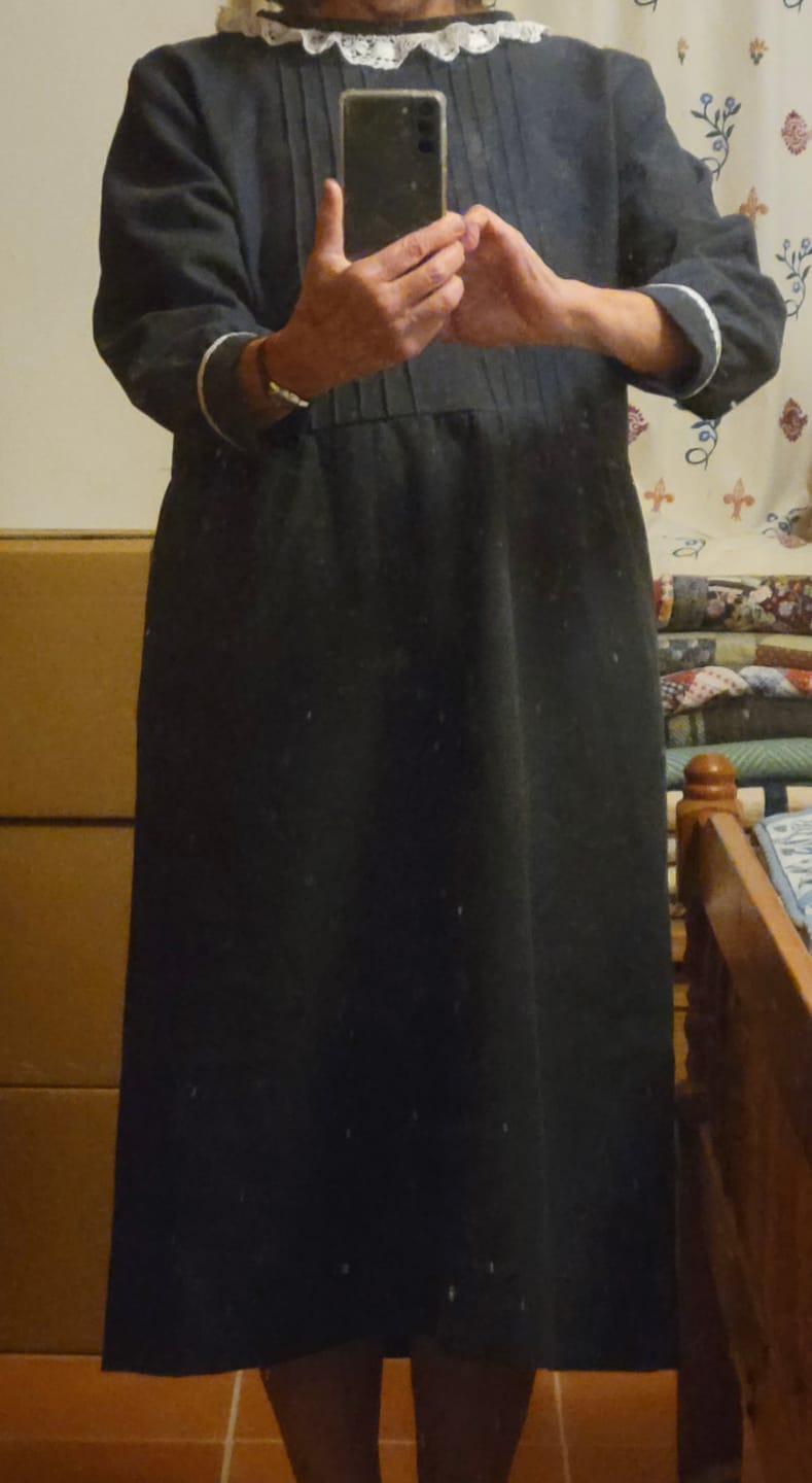 Customer photo review of Plain Stonewashed Linen Blend Fabric