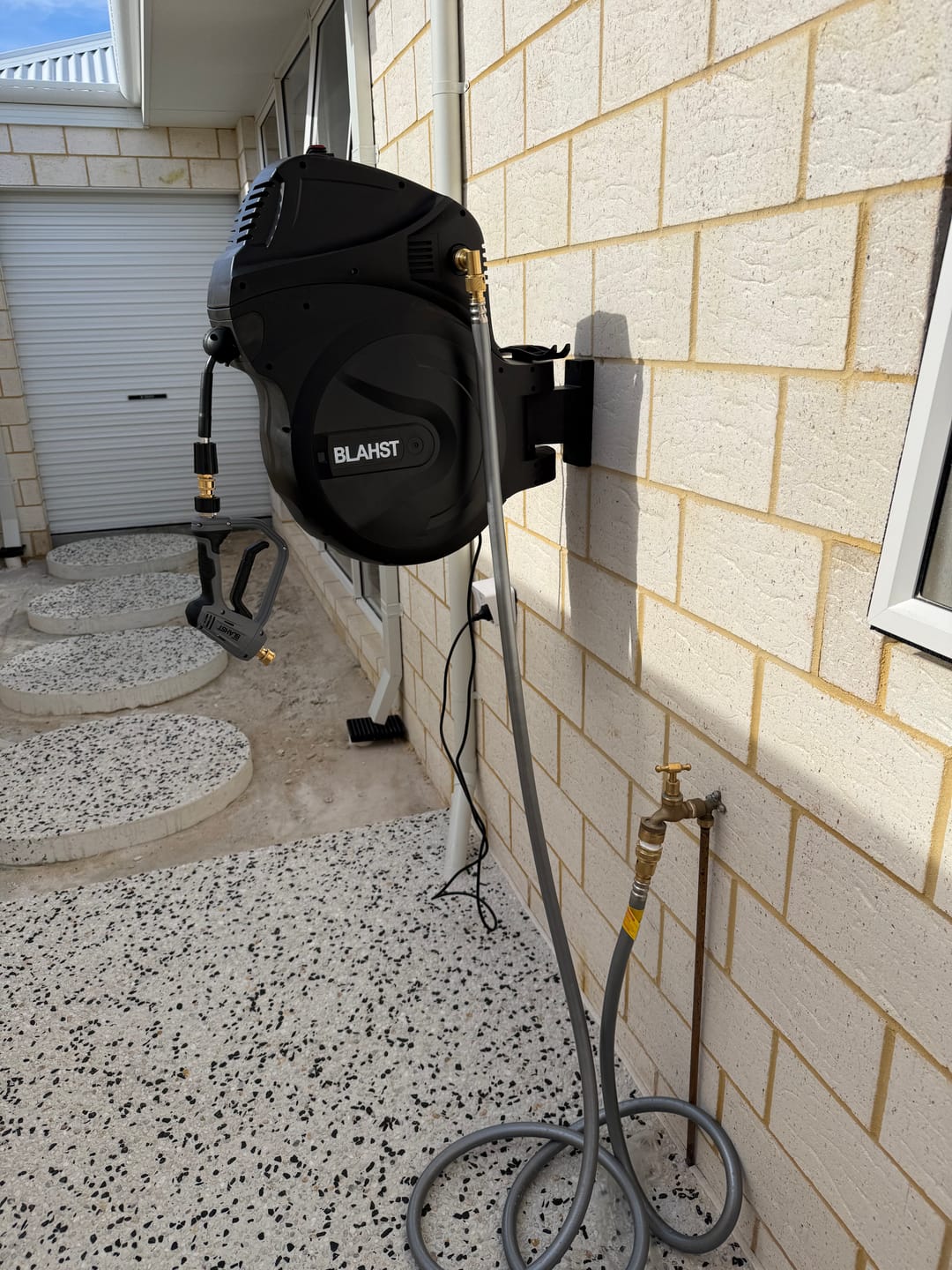 Customer photo review of R30 Wall-Mounted Pressure Washer