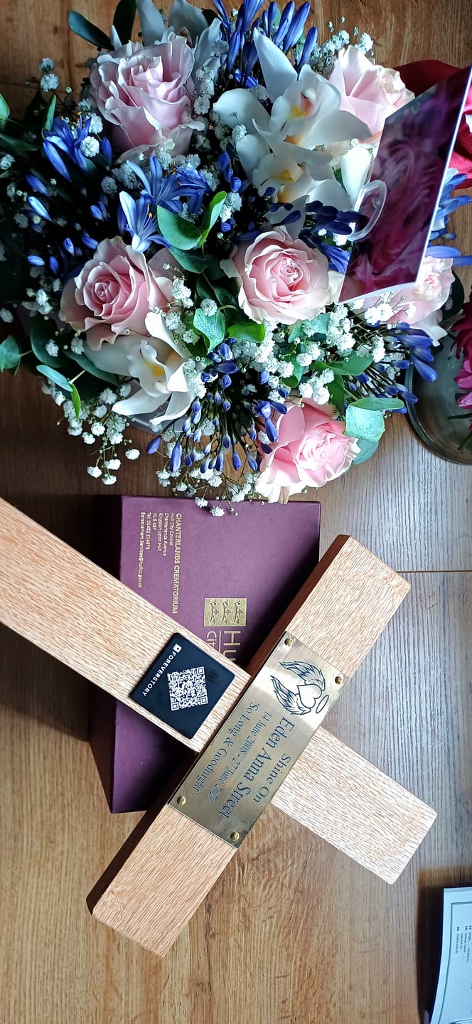 Customer photo review of Forever Story Medallion