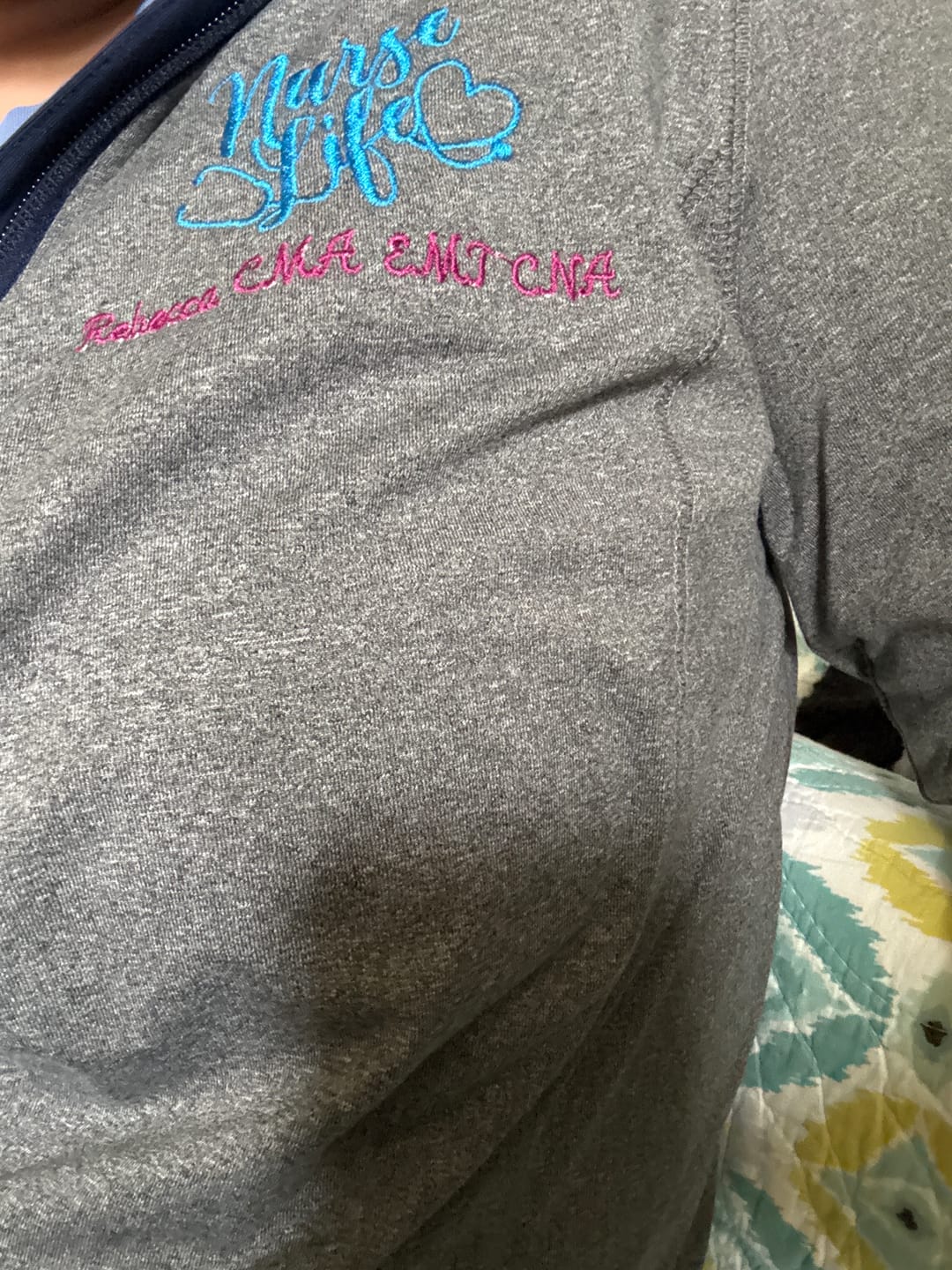 Customer photo review of Ladies Sport-Wick® Stretch Contrast Full-Zip