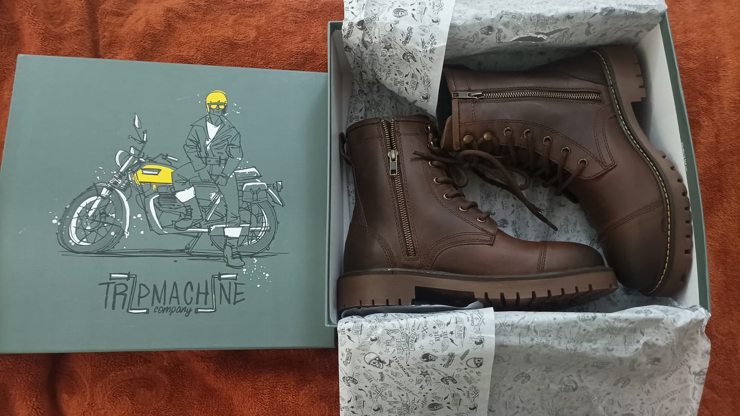 Customer photo review of boots brute mocha