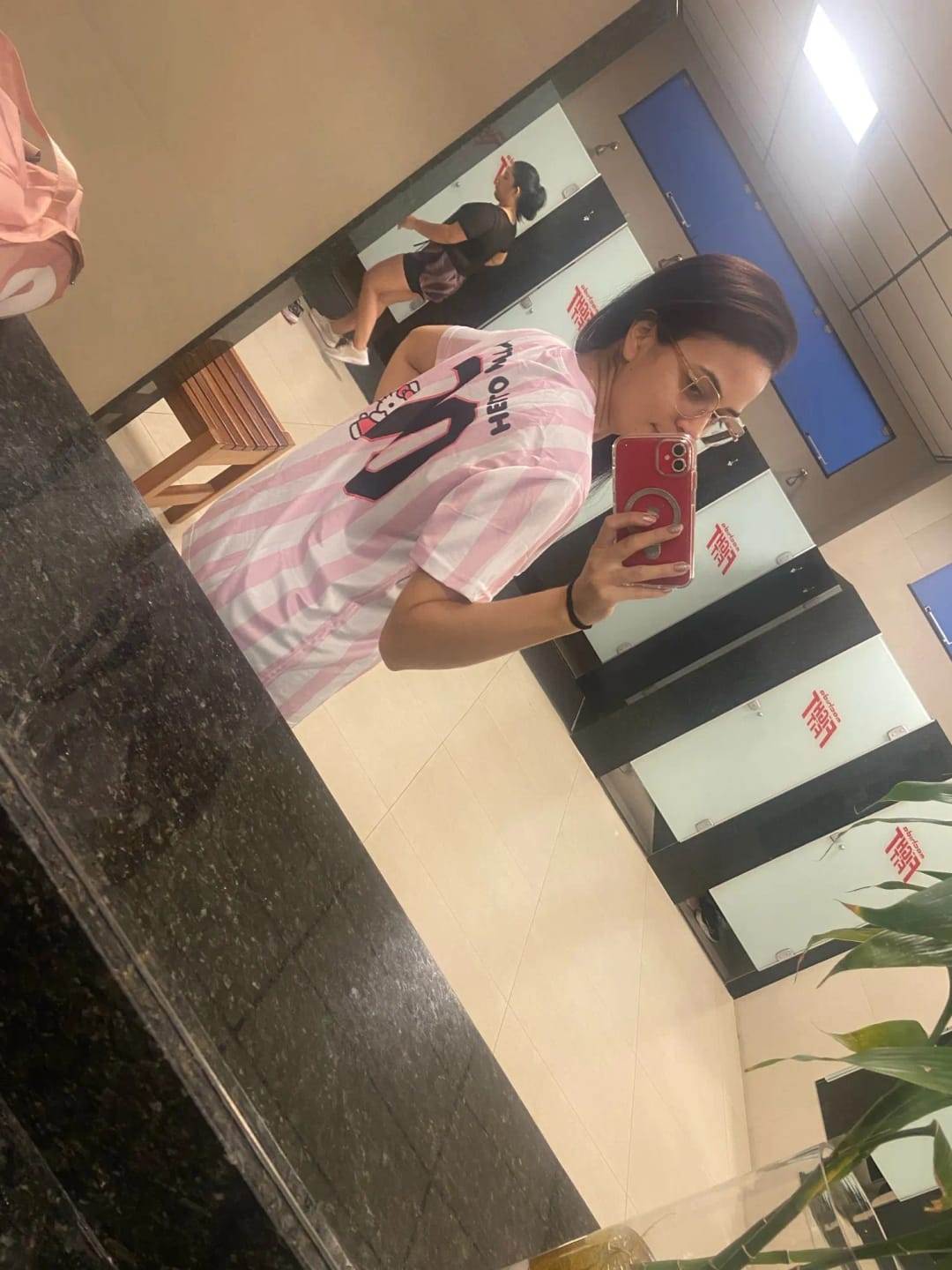 Customer photo review of Pink Kitty Anime Soccer Jersey