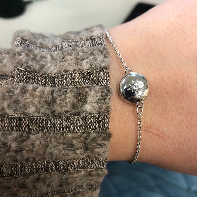 Customer photo review of Custom Photo Locket Bracelet