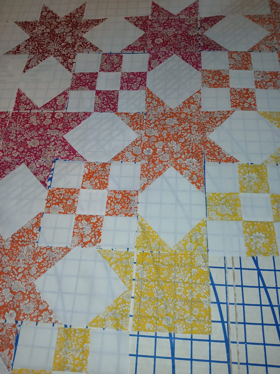 Customer photo review of Star Studded Pre Cut Quilt Kit by GiGi's Thimble featuring Libery Of London Fabrics by Emily Belle