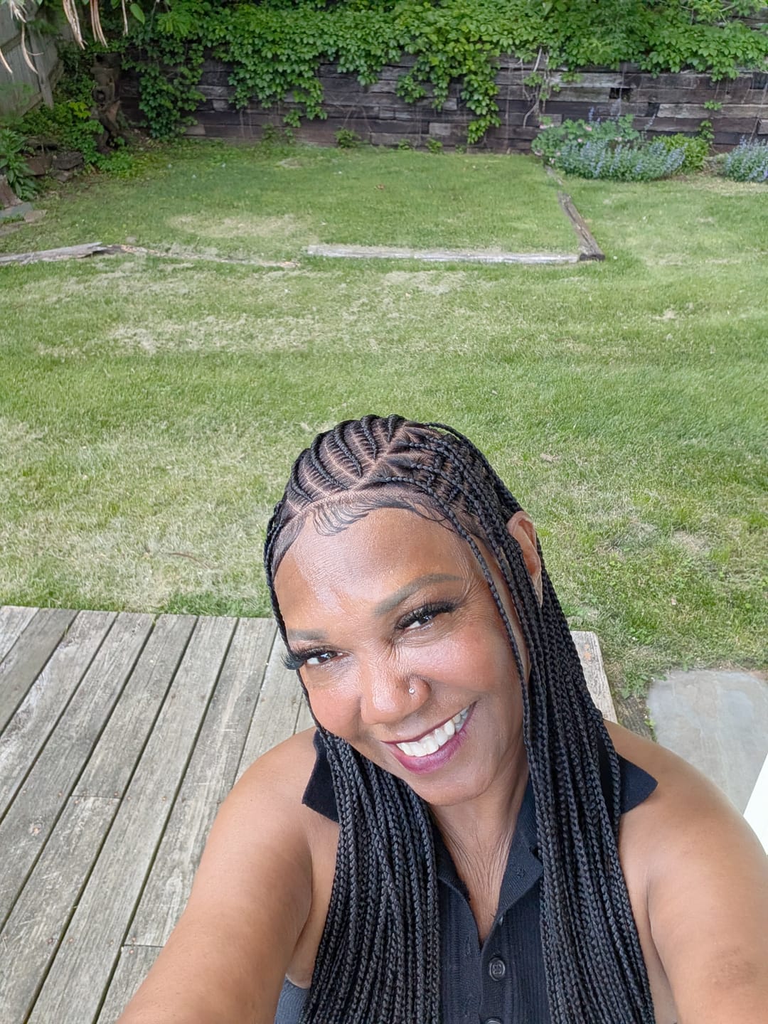 Customer photo review of Crush Cornrow Full lace wig