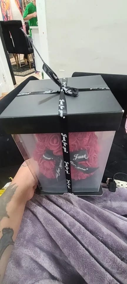 Customer photo review of (*Spring Sale*) Luxury Rose Bear With Gift Box 20cm