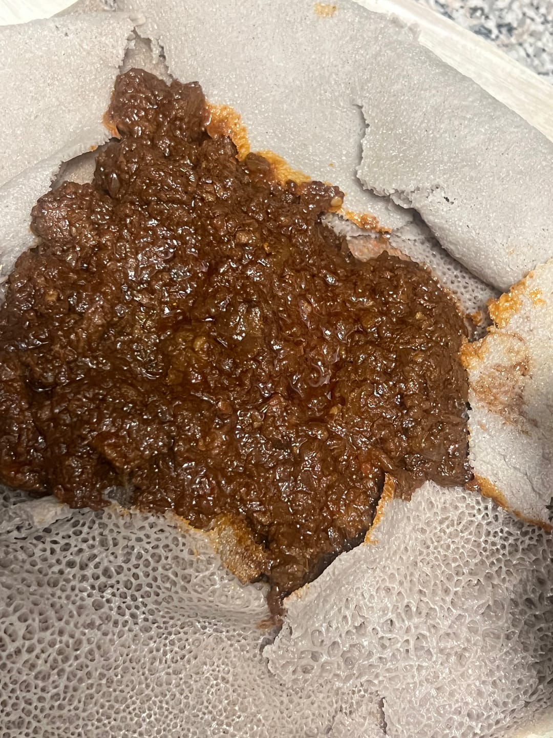 Customer photo review of Ethiopian Injera (እንጀራ)
