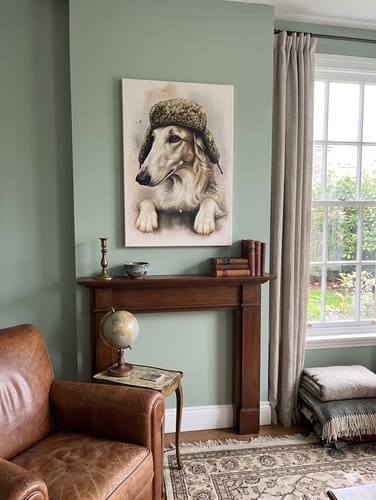 Customer photo review of Graphic Illustration of a Cavalier King Charles Spaniel Dog Portrait Wall Art - Premium Semi-glossy Paper Wooden Framed Poster #8580520673463