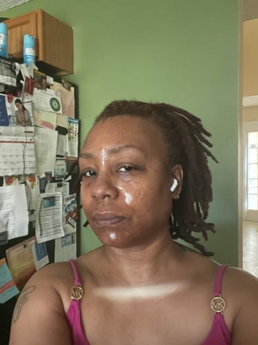 Customer photo review of Korean Collagen Night Wrapping Mask