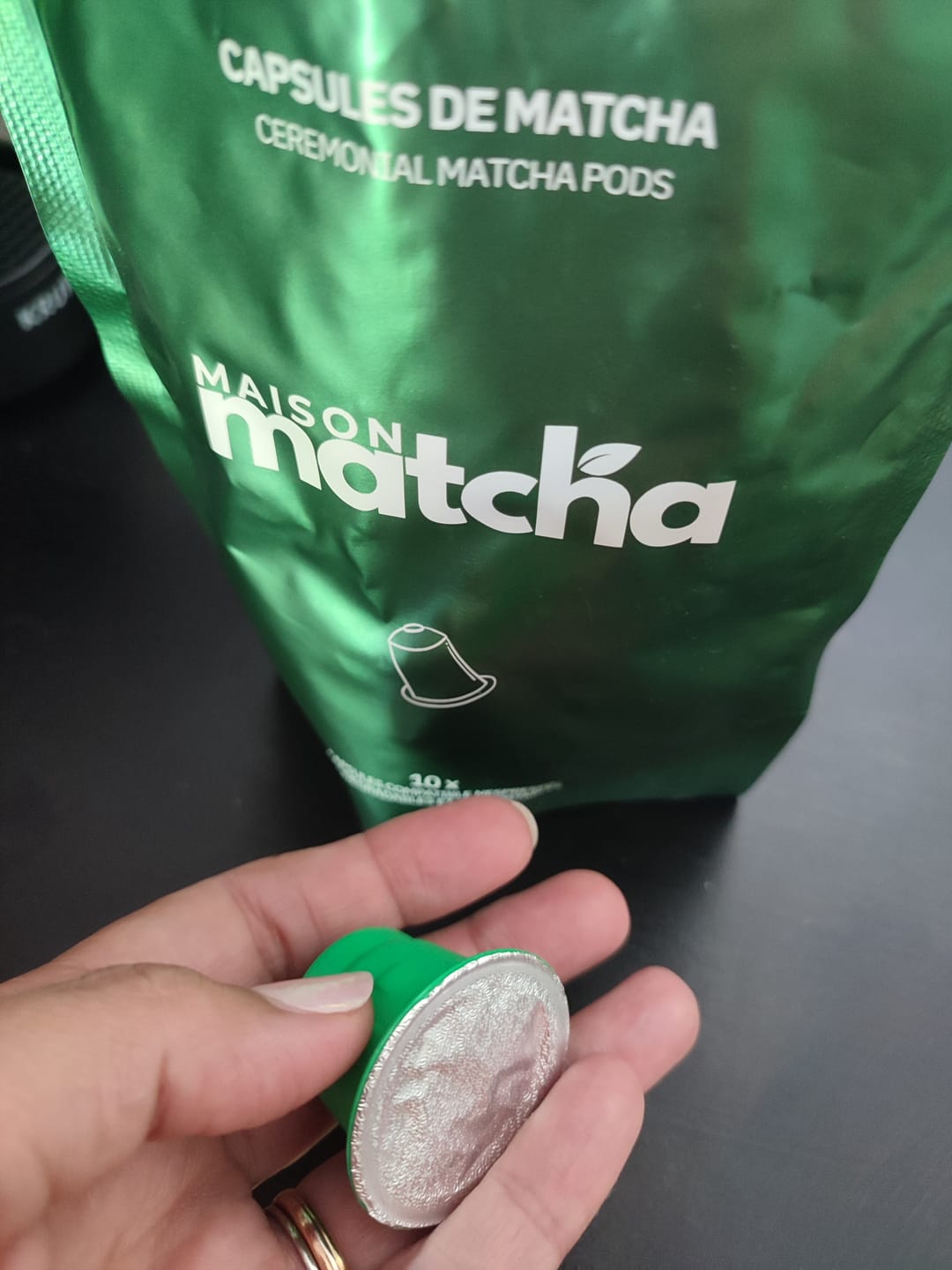 Customer photo review of Capsules Matcha compatibles Nespresso®