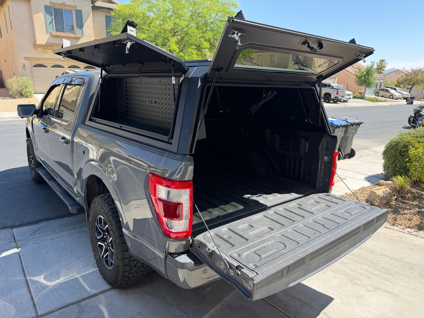 Customer photo review of Rough Country 73400 Truck Bed Cap | Modular | 5'7" Bed | Ford F-150 2WD/4WD (2021-2026)