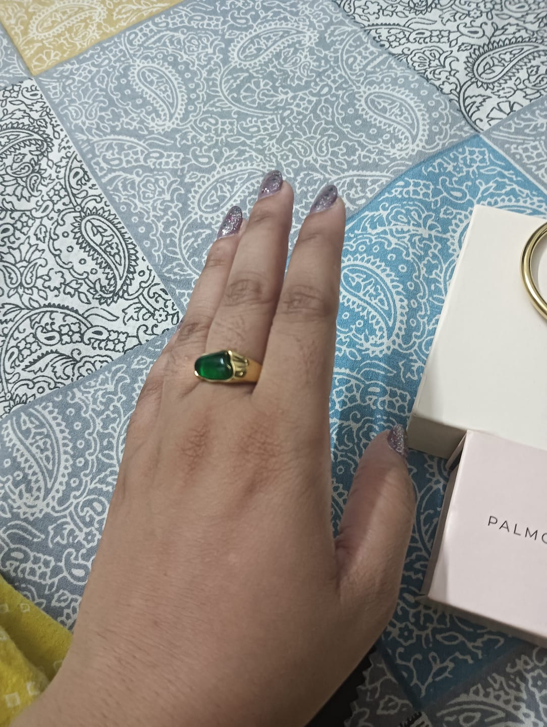 Customer photo review of Greenstone Enigma Ring