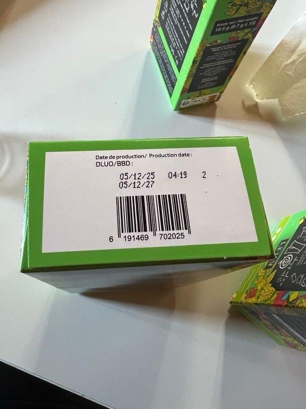 Customer photo review of Thé Vert Citron - Sans Sucre