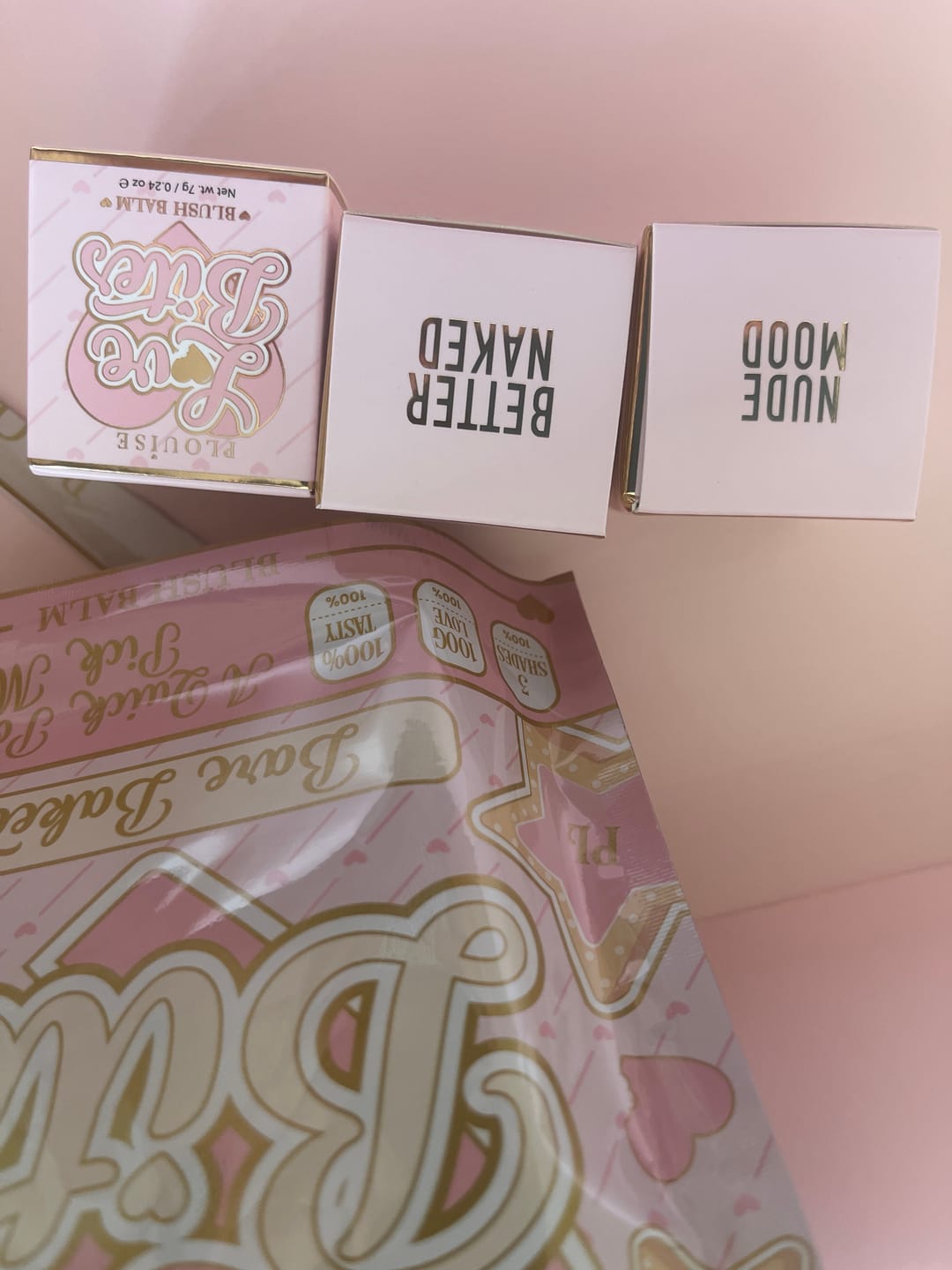 Customer photo review of Love Bites Blush Balm Sets