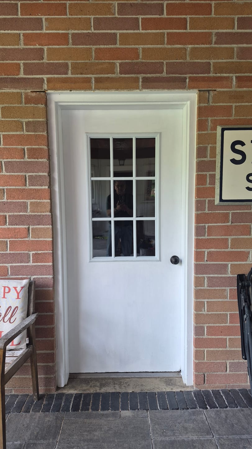 Customer photo review of Clear 9 Lite Glass and Frame Kit (Half Lite)