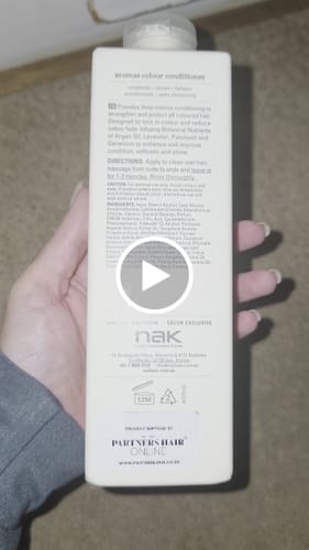 Customer video review of Nak Aromas Colour Conditioner with Argan Oil - 275ml