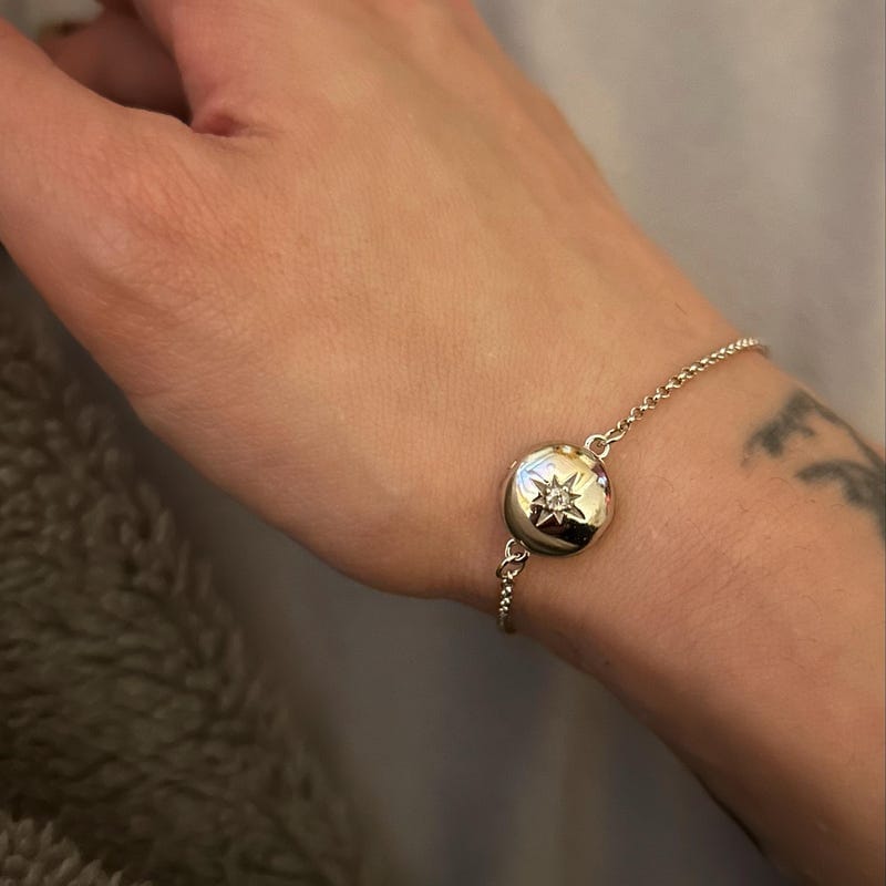 Customer photo review of Custom Photo Locket Bracelet