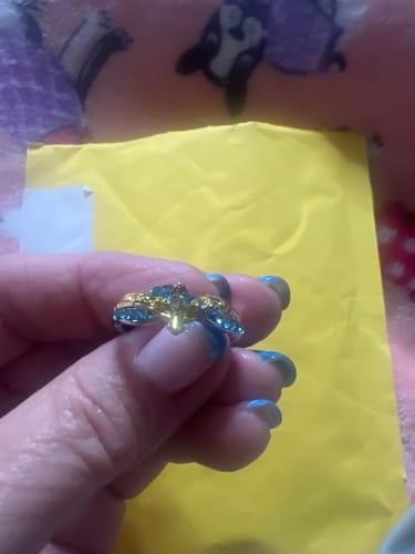 Customer photo review of HANDMADE DETAILED ZIRCON & SILVER MOM RING