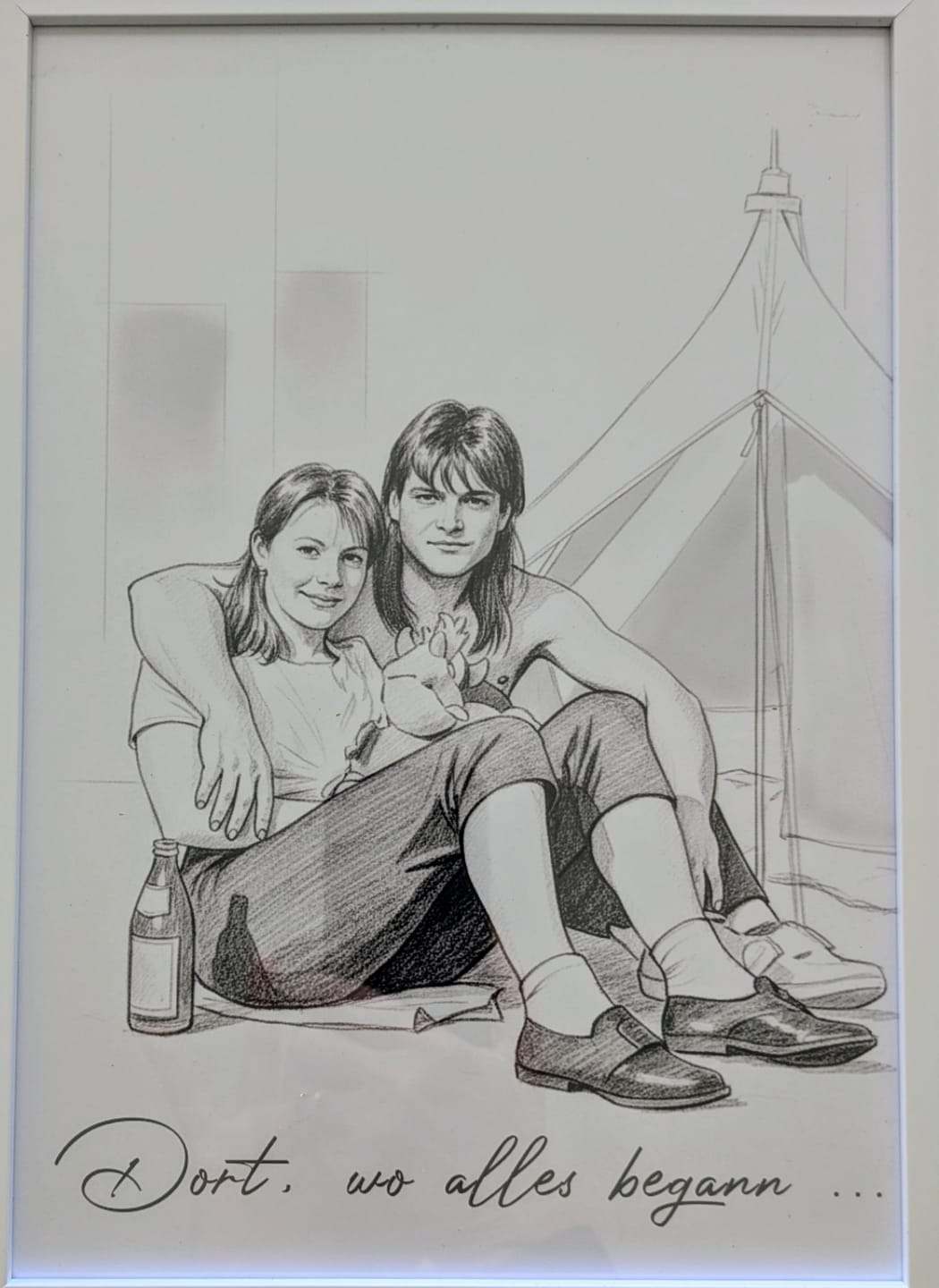 Customer photo review of ColorSketch Poster Dein Foto als handgezeichnete Karikatur