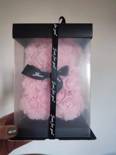 Customer photo review of (*Spring Sale*) Luxury Rose Bear With Gift Box 20cm