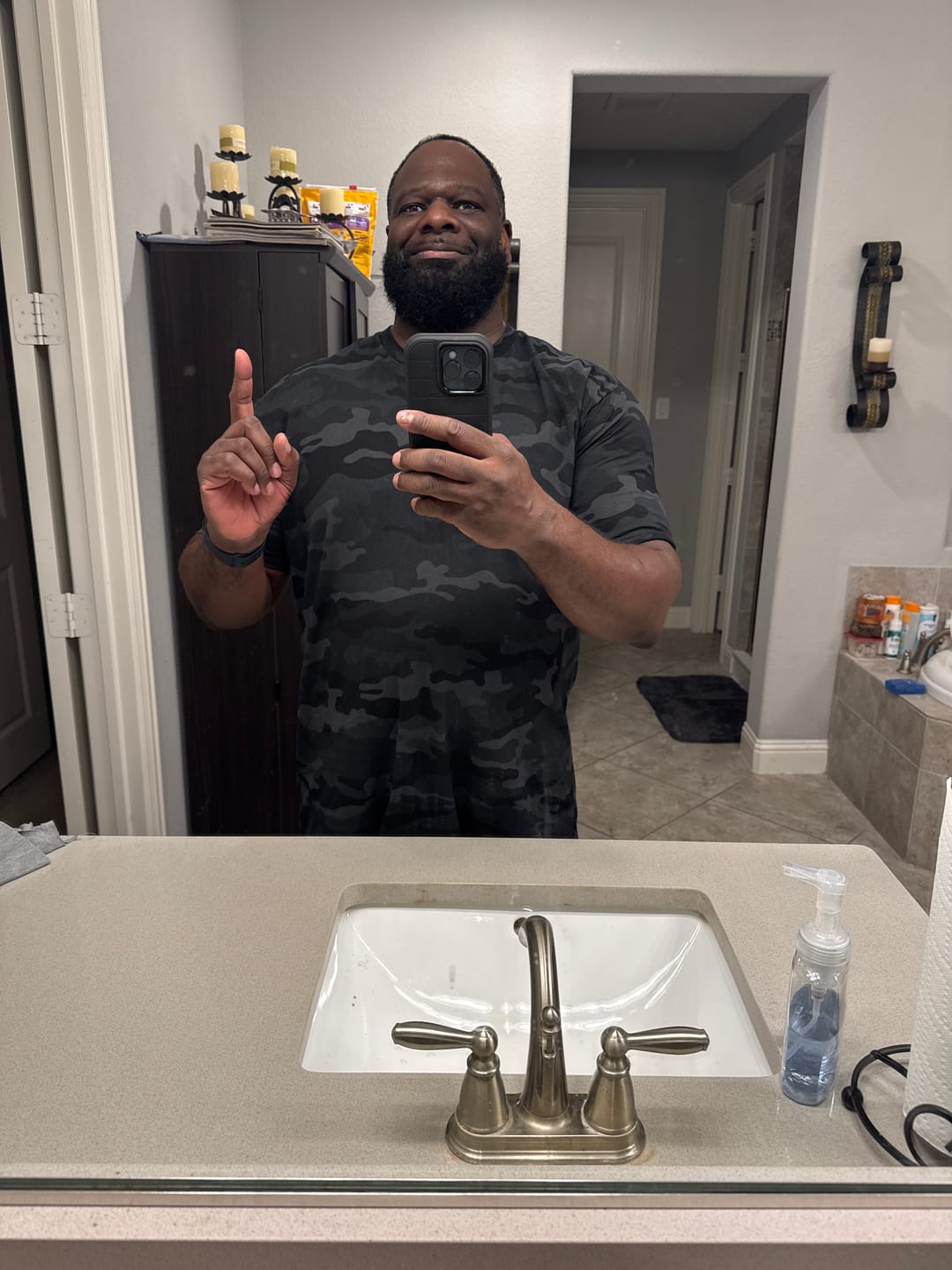 Customer photo review of 80Eighty® BlackCamo Shirt
