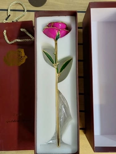 Customer photo review of (*Spring Sale*) Eternal 24K Gold Dipped Rose With Gift Box