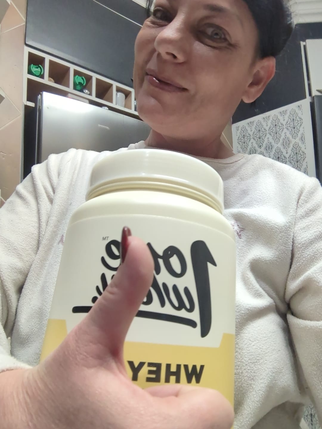 Customer photo review of ONE WHEY Whey Protein - Vanilla Custard