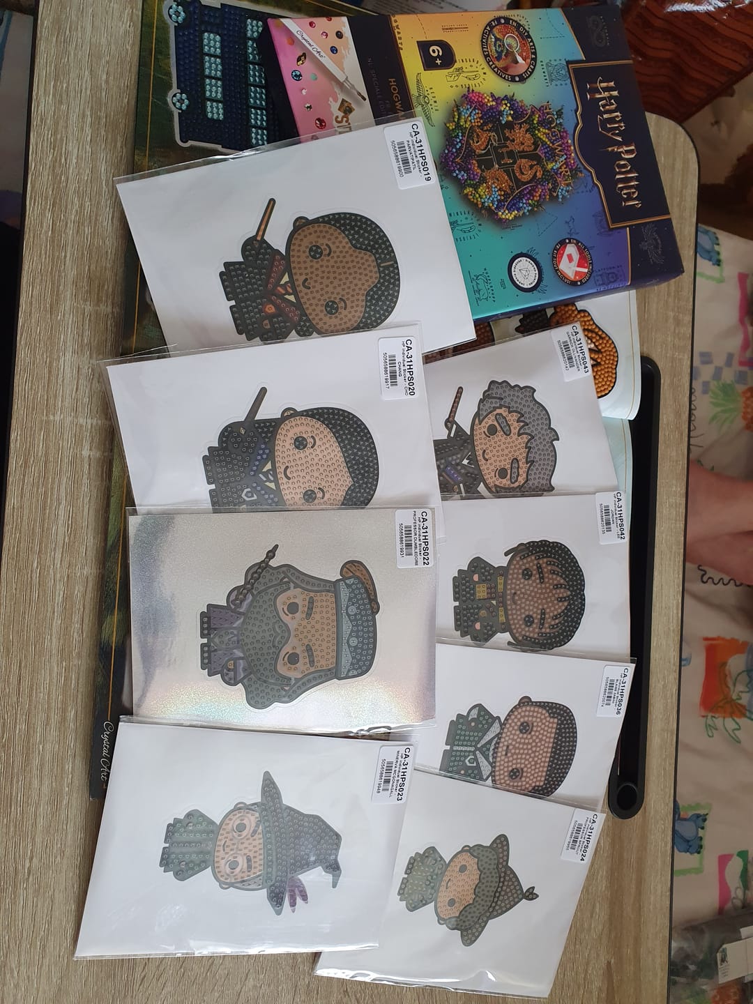Customer photo review of Harry Potter Crystal Art Stickers 001-050