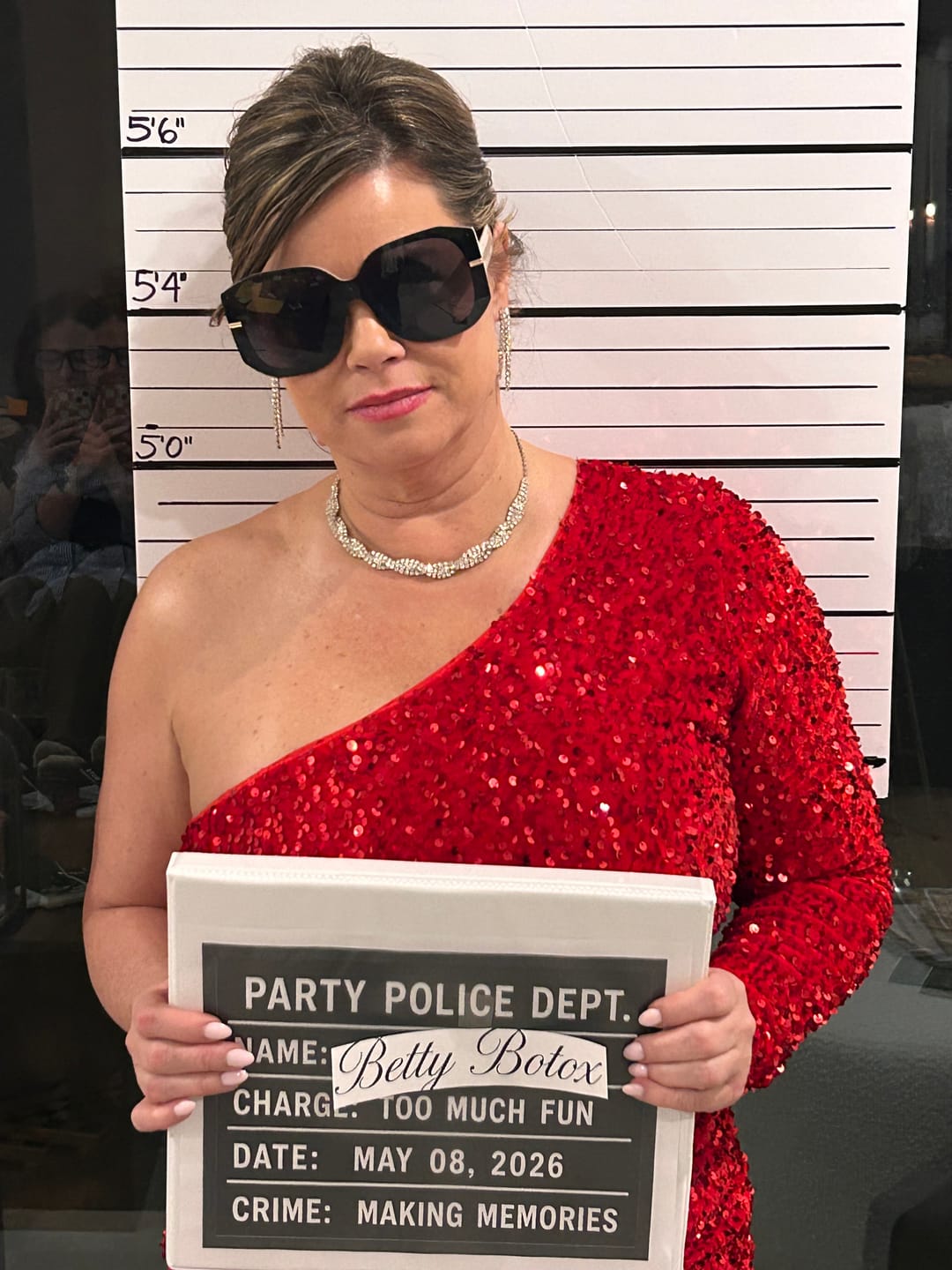 Customer photo review of A Wine Tasting Themed Murder Mystery Game Kit