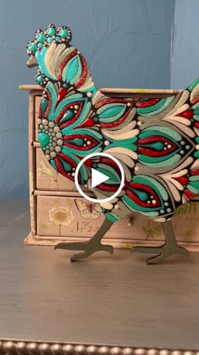 Customer video review of Unfinished Wood Hen Chicken Shape - Farm Animal - Craft - up to 46" DIY