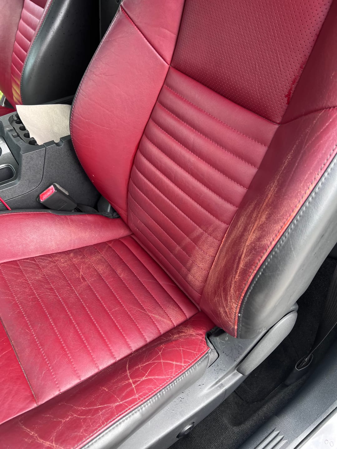 Customer photo review of Clyde’s Leather Recoloring Balm