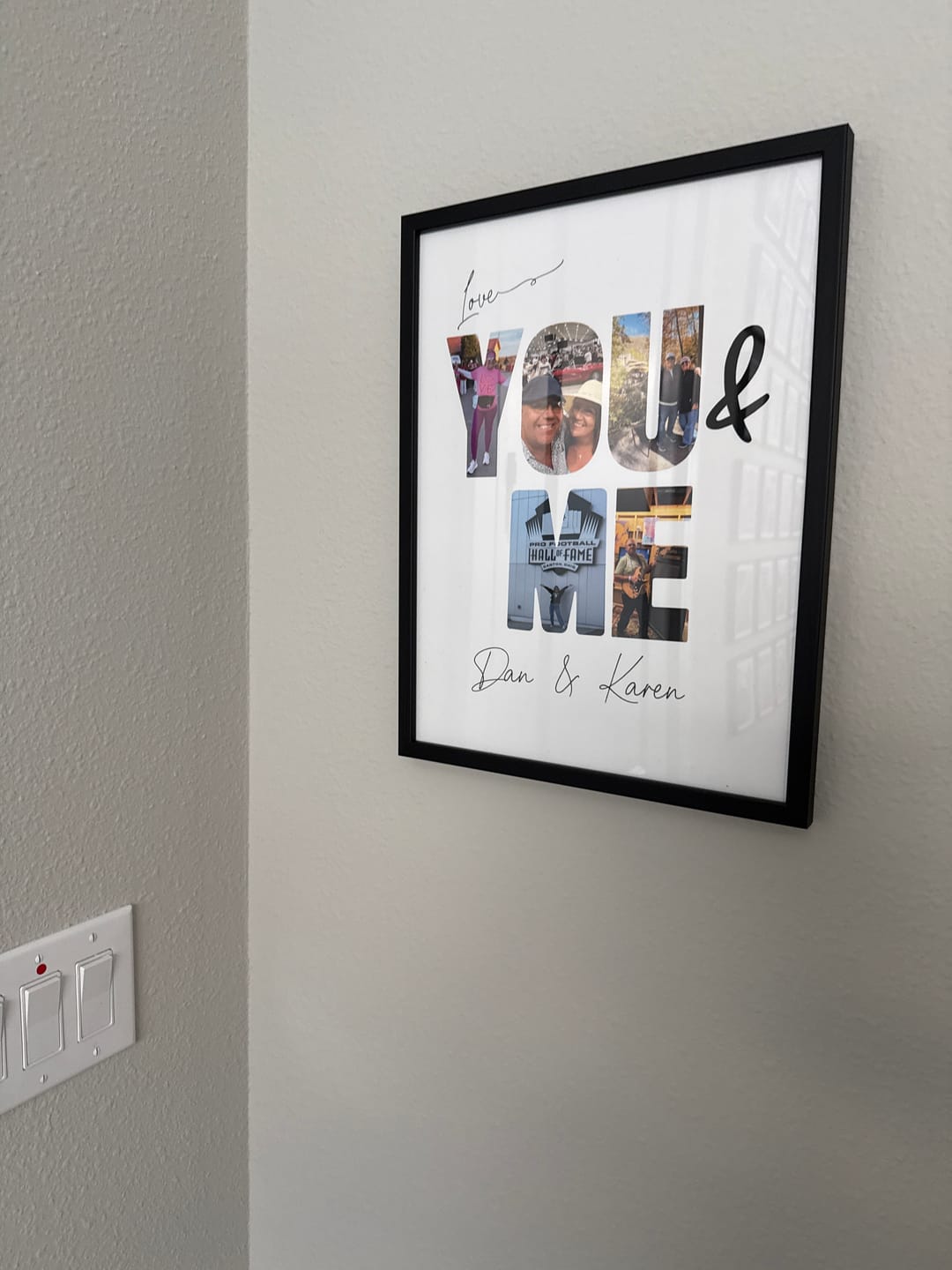 Customer photo review of You & Me - Personalized Poster