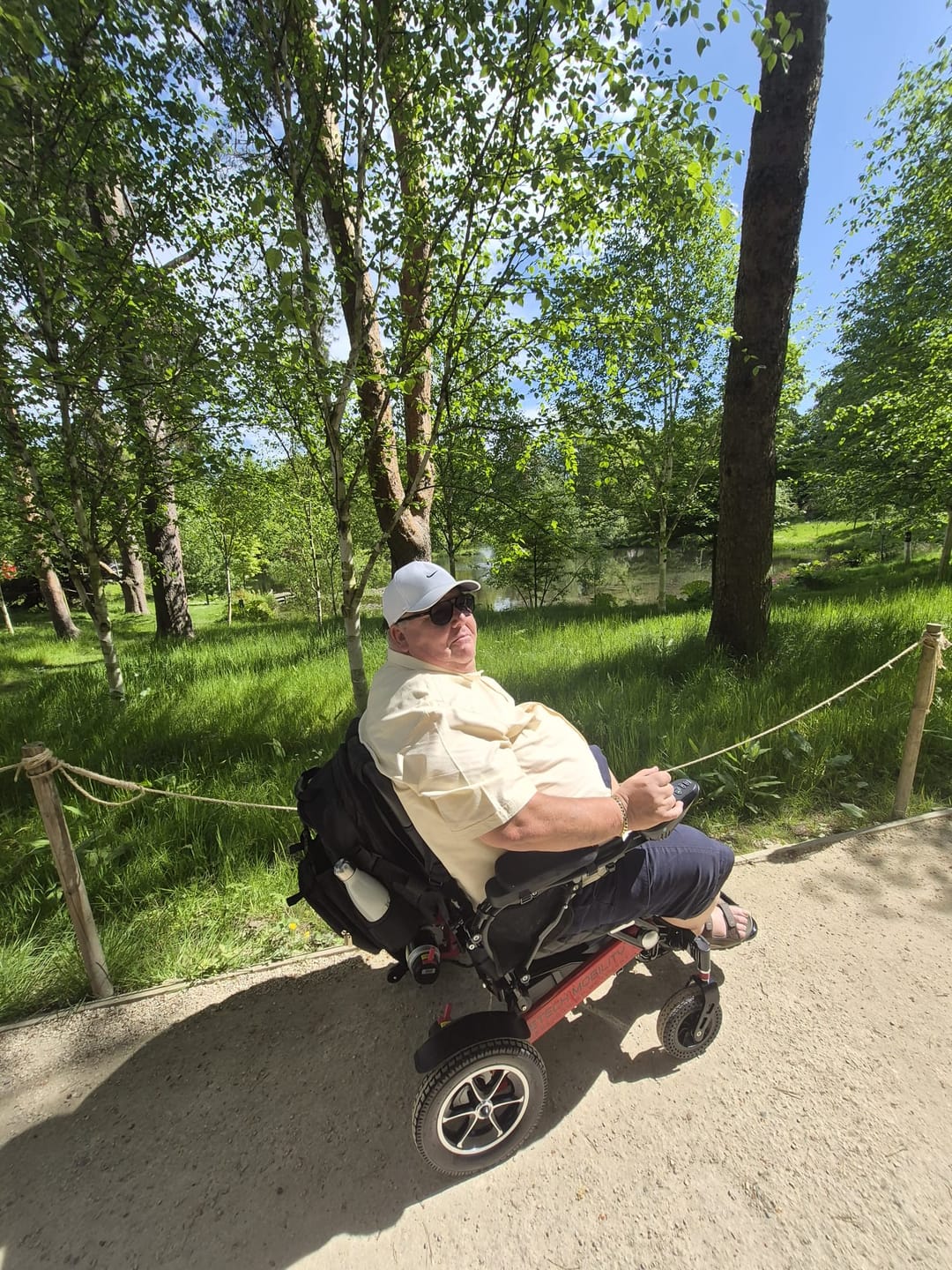 Customer photo review of Folding Lightweight Powerchair | Wide-Seat Freedom Pro ST