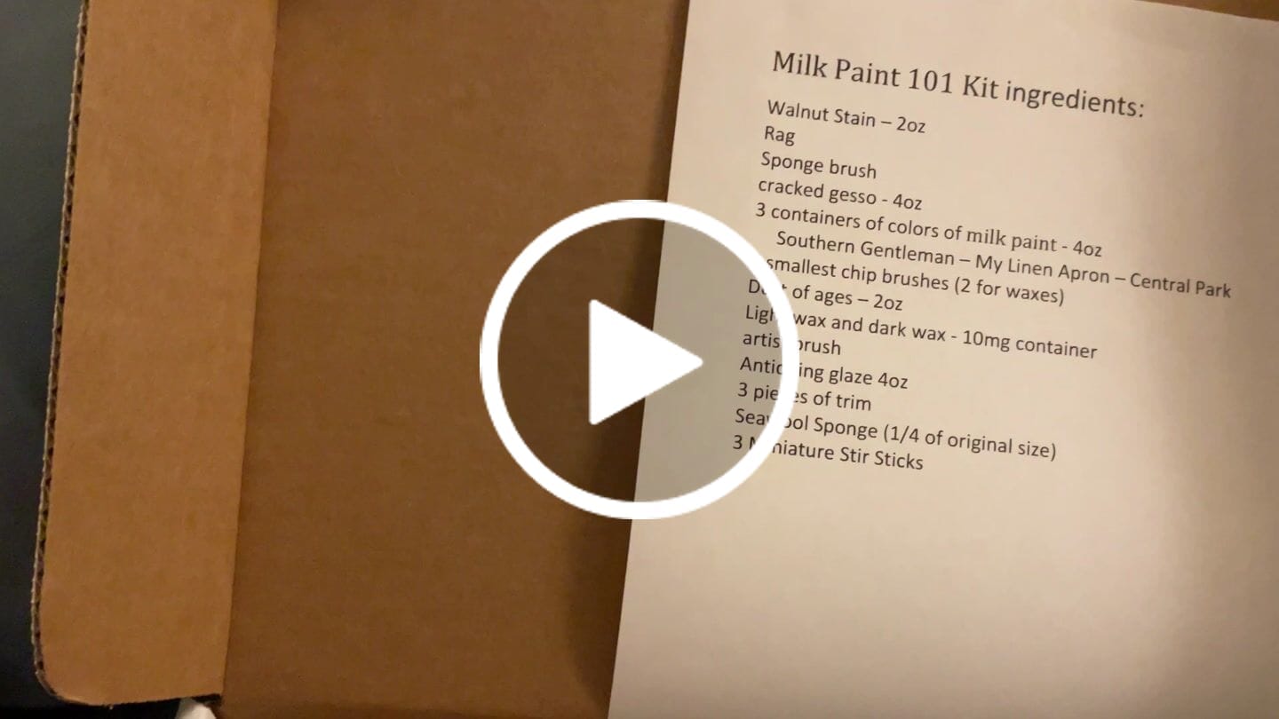 Customer video review of Milk Paint 101 Workshop Kit