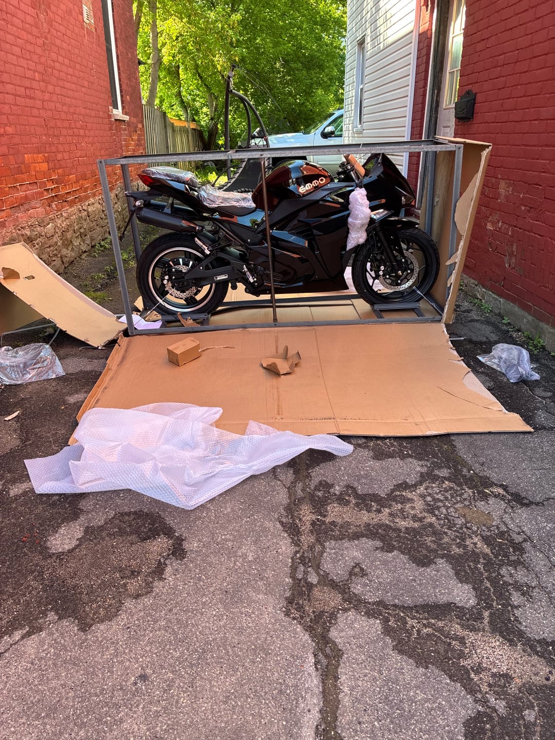 Customer photo review of Zone II Electric Motorcycle