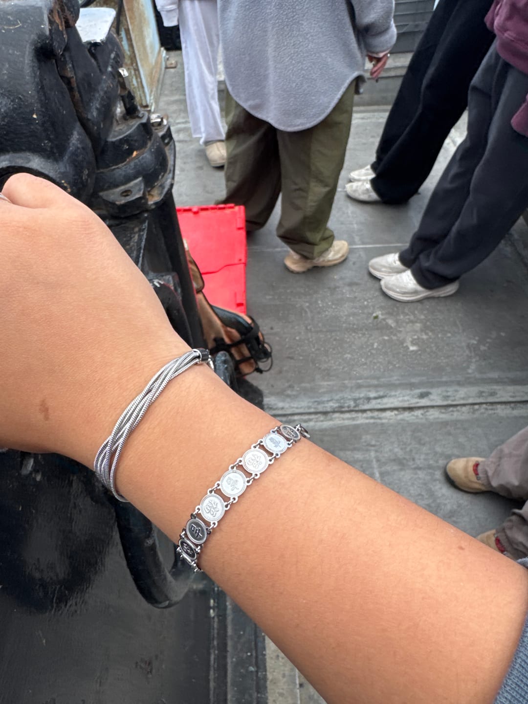Customer photo review of Lucky Coin Bracelet