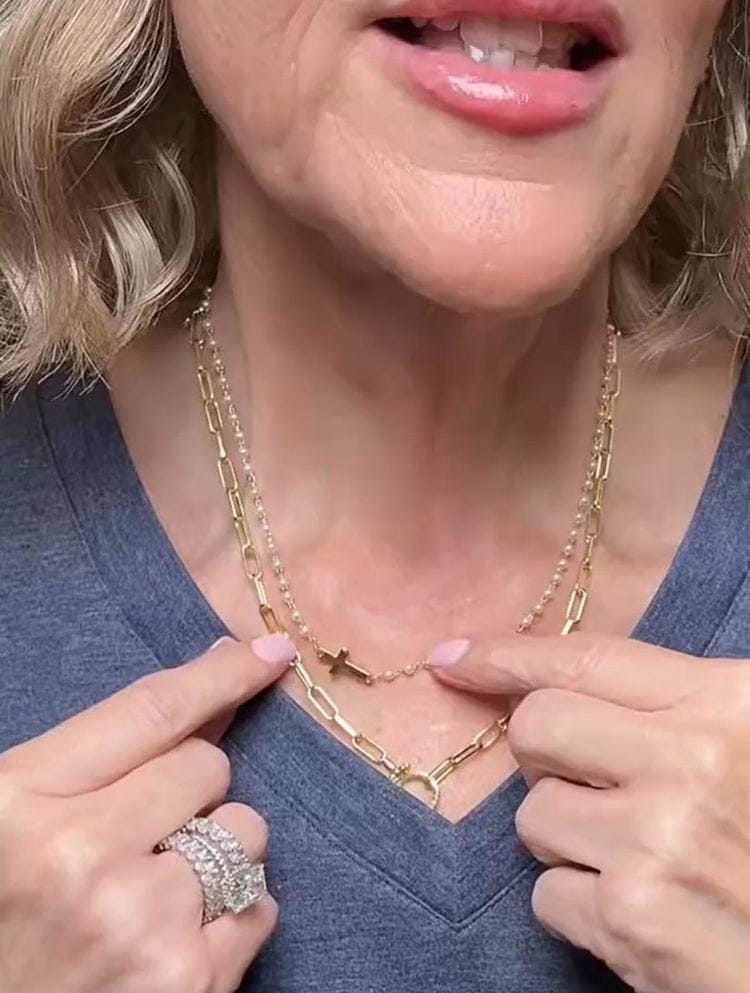 Customer photo review of The Eternal Pearl Necklace