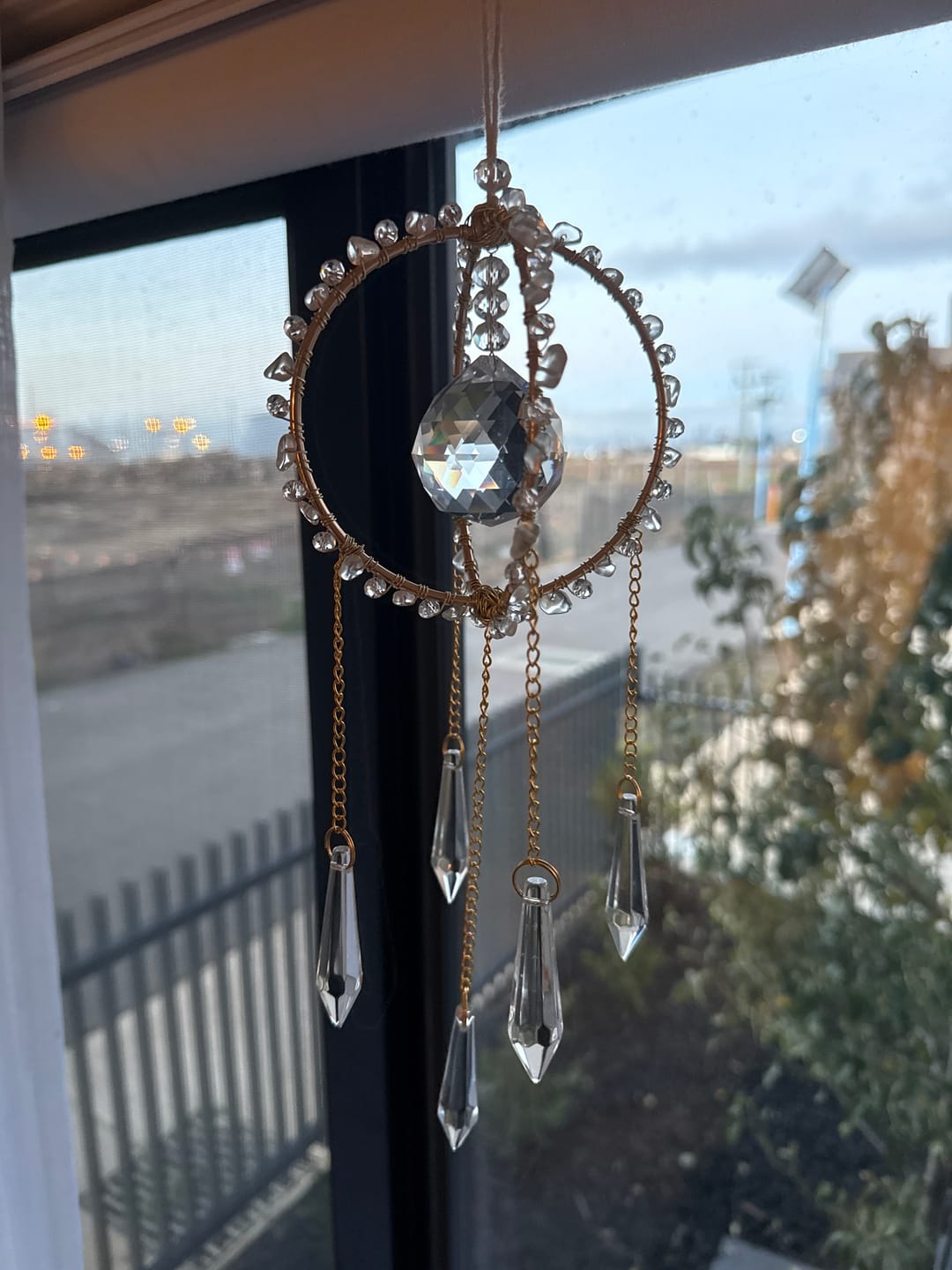 Customer photo review of Ball Orb Suncatcher DIY Kit Light Catcher Craft Kit  - Crystal Ball