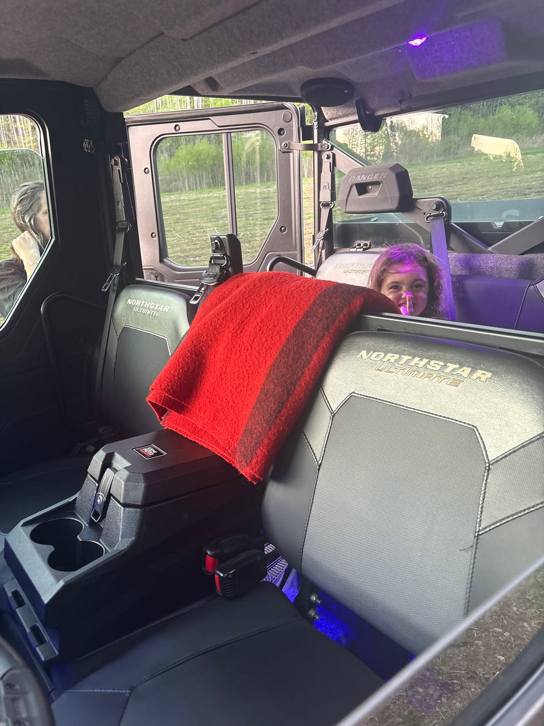 Customer photo review of UTV Bench Seat Center Console Box for Polaris Ranger XP 1000/Crew 2017-2026