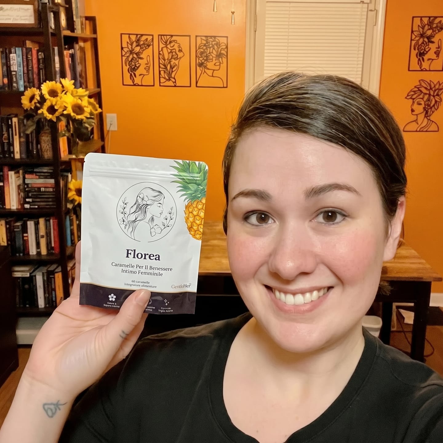 Customer photo review of Florea® | La Formula Completa per Riequilibrare la Flora Intima in 14 Giorni