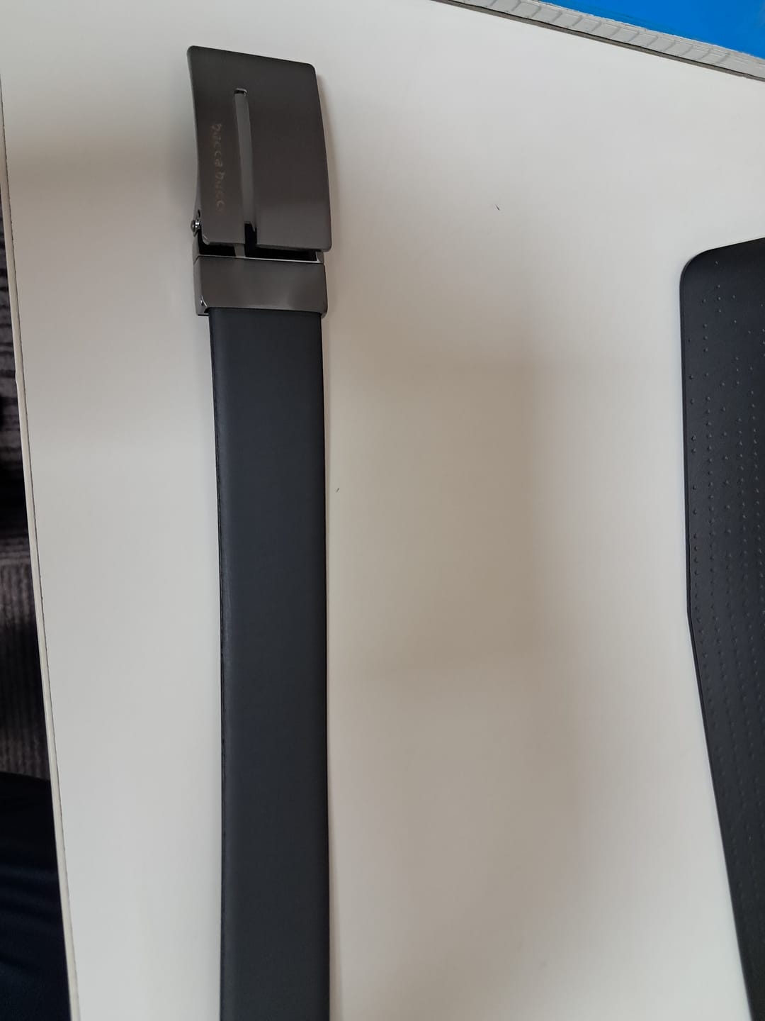 Customer photo review of Bacca Bucci Auto reversible dress belt with Genuine Leather