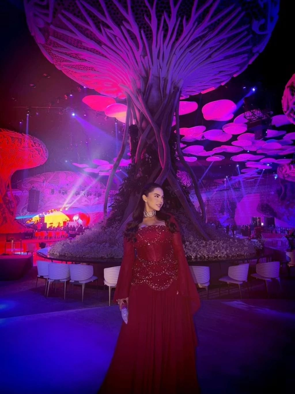 Customer photo review of The Azura Gown Red