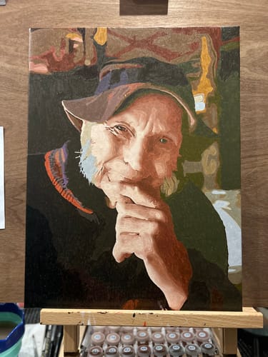 Customer photo review of Custom Paint by Numbers