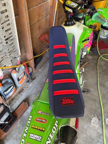 Customer photo review of Custom Seat Cover: 2002 Honda CR125R