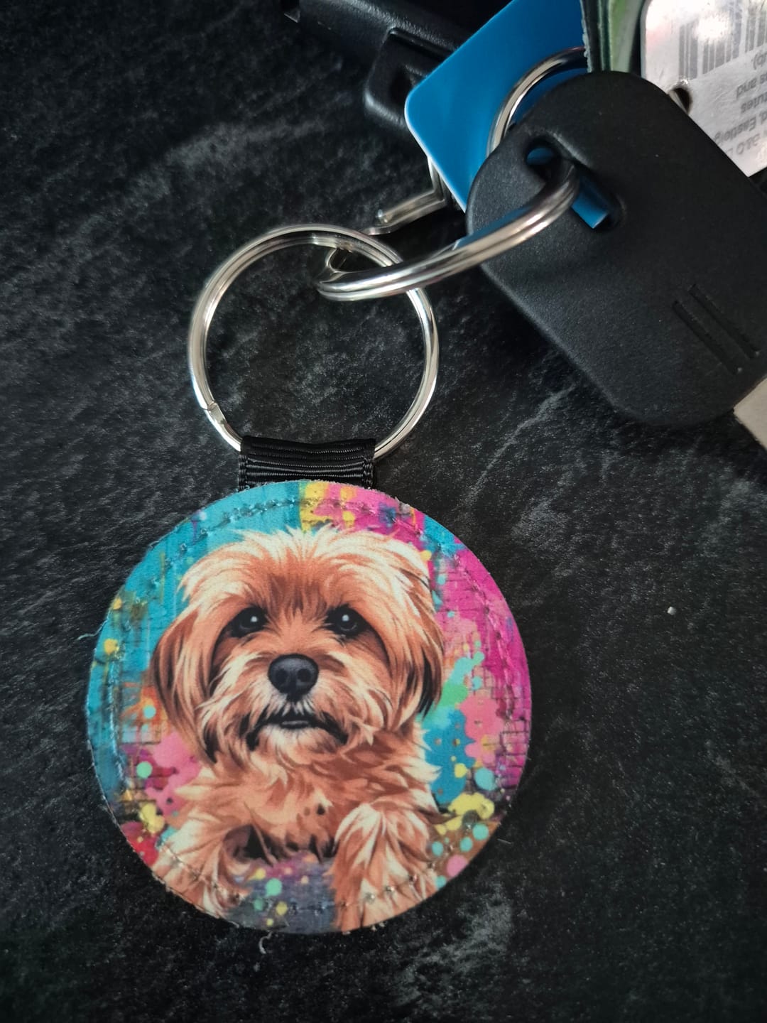 Customer photo review of Streetart - Personalised Keychain
