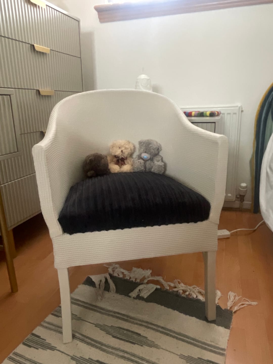 Customer photo review of Premium Cord Upholstery Fabric