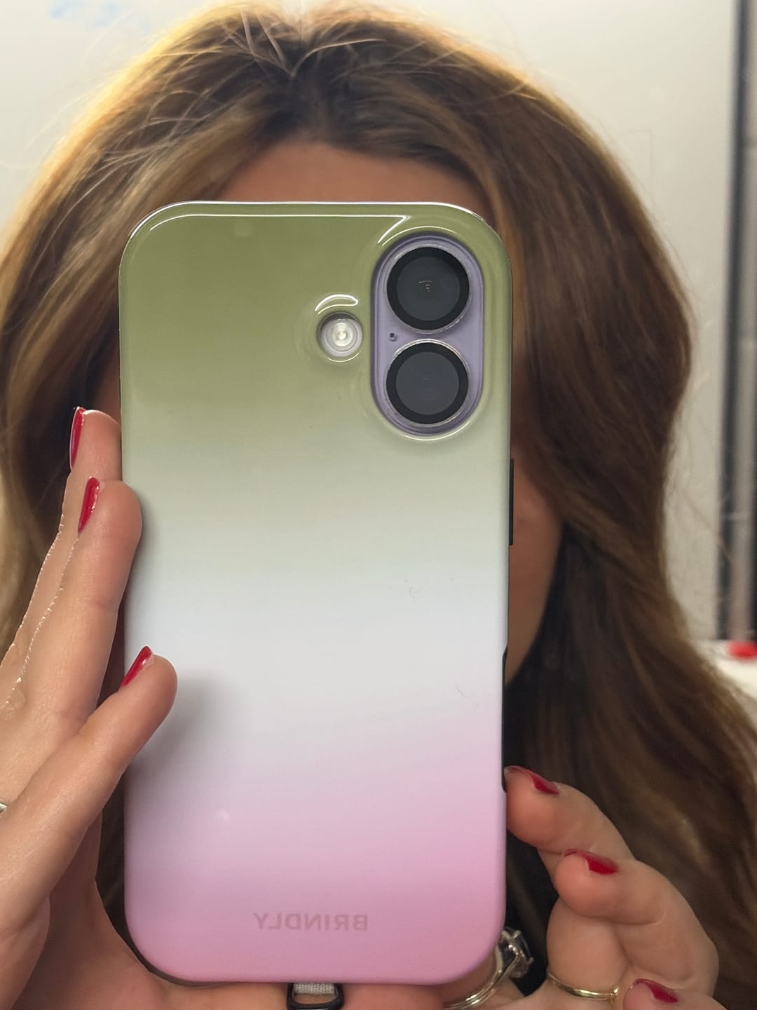 Customer photo review of Matcha Blush - MagSafe Tough Phone Case