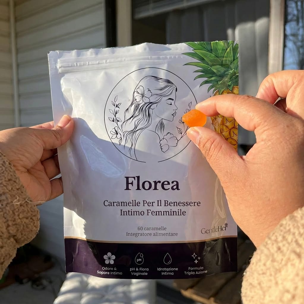 Customer photo review of Florea® | La Formula Completa per Riequilibrare la Flora Intima in 14 Giorni